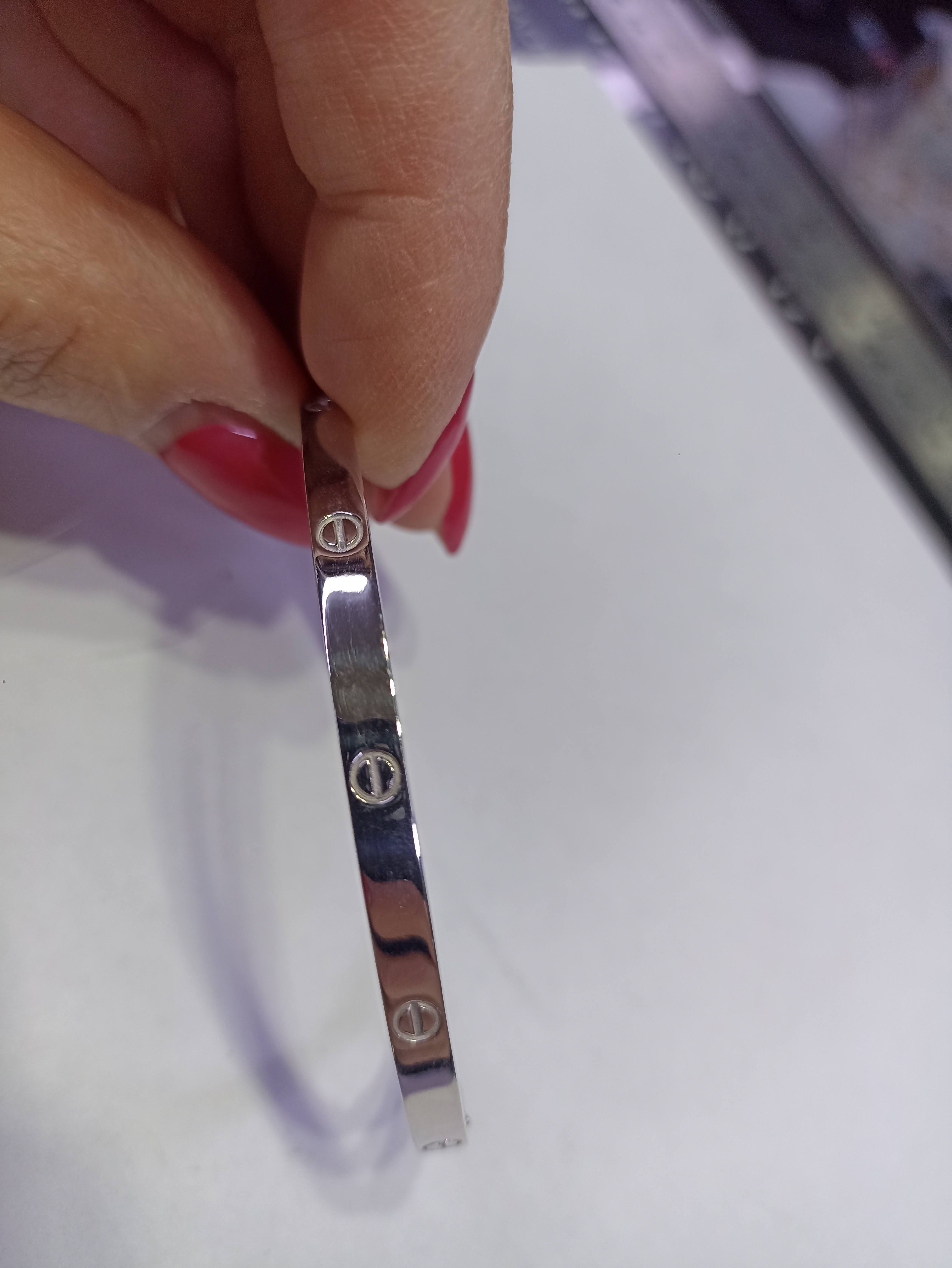 Браслет Cartier белое золото