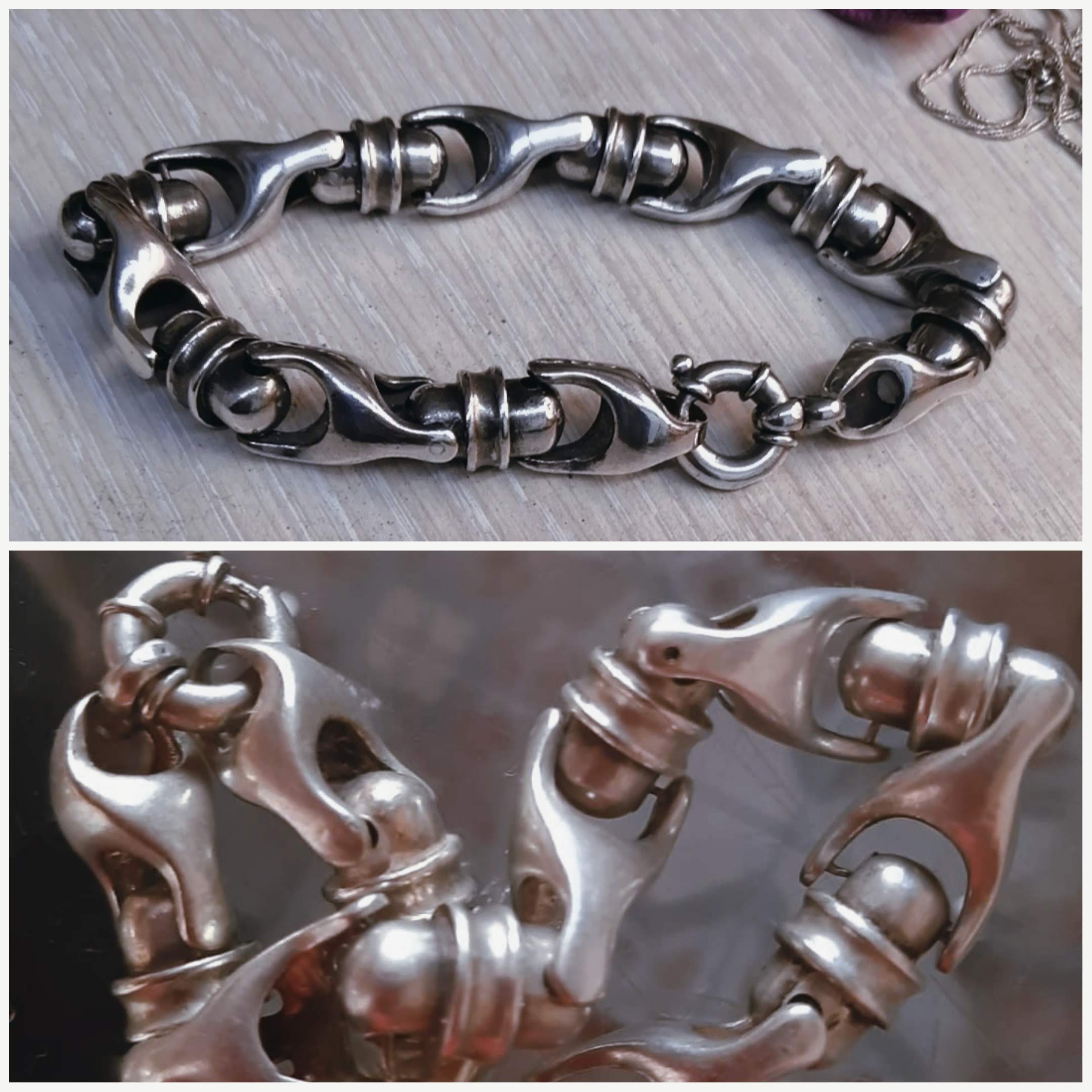 Серебряный браслет мужской